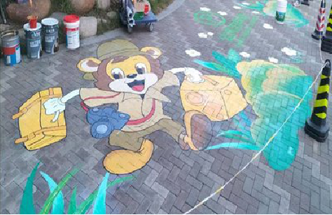 淮滨夏季画地面彩绘会遇到的问题