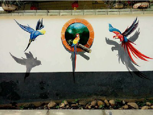 淮滨视觉错位-3D墙绘设计