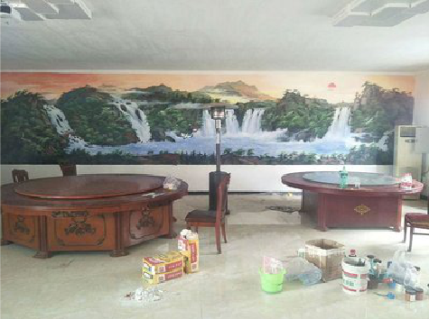 淮滨墙绘-写实风景