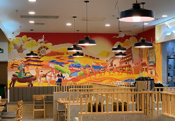 淮滨商业空间彩绘介绍。