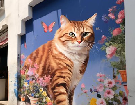 淮滨自己绘制有个性的手绘墙