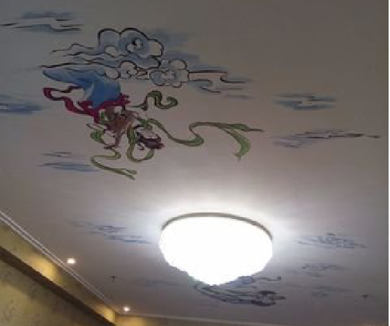 淮滨如何快速绘制天花板上的手绘墙？